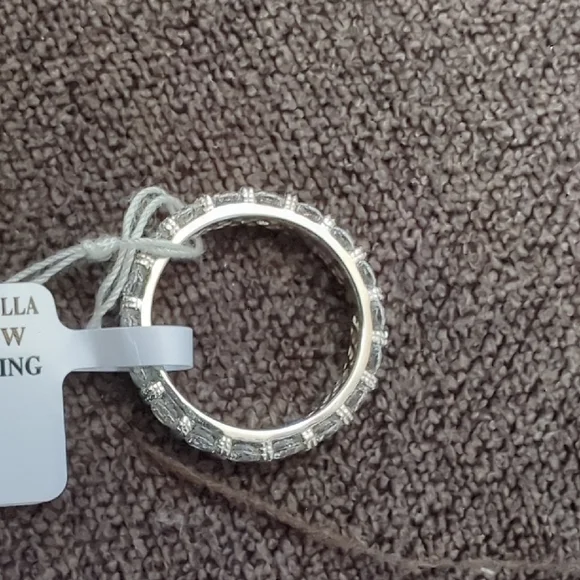 Vanna k By bella luce Band Sparkling Silver Ring - Picture 4 of 5